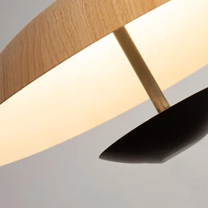 Designer Solid Wood Dome Pendant Light for Dining Room Image - 12