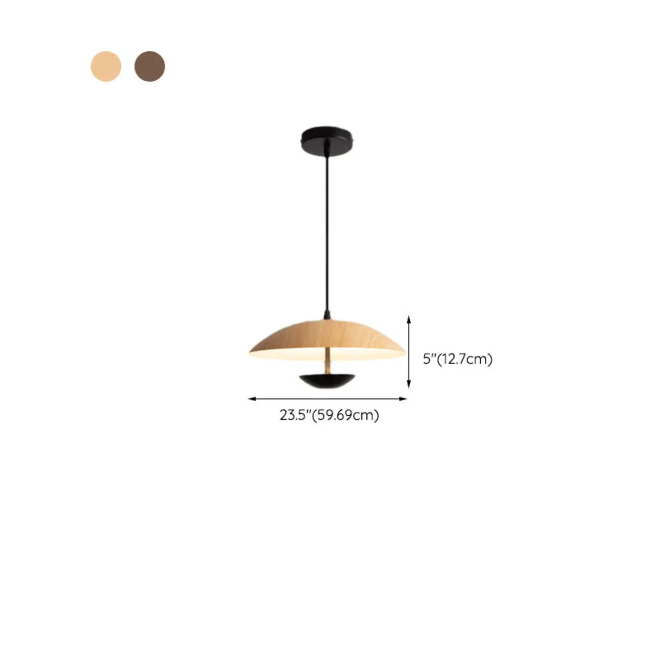 Designer Solid Wood Dome Pendant Light for Dining Room Image - 16 | homeyfad