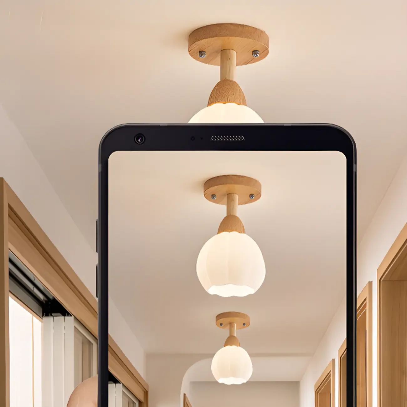 Elegant Single Head LED Ceiling Light for Residential Use Image - 13