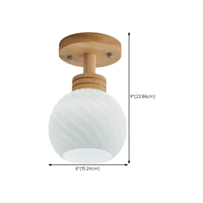 Elegant Single Head LED Ceiling Light for Residential Use #size