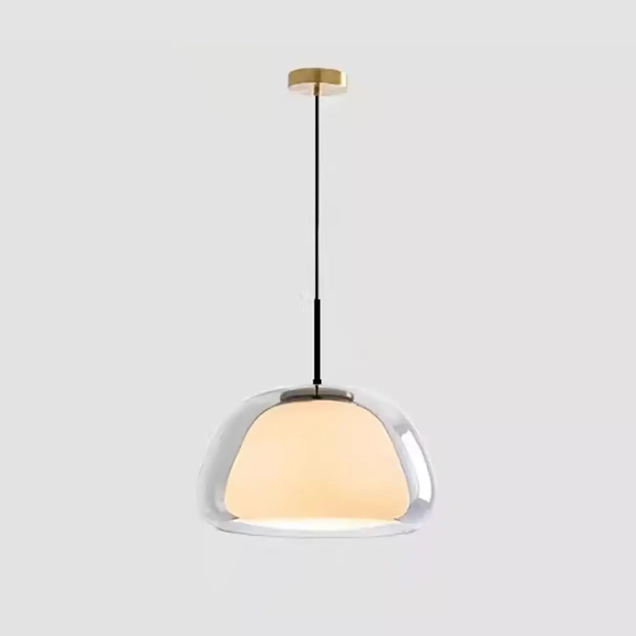Designer LED Milk Glass Jelly Pendant Light for Dining Room Image - 7 | homeyfad
