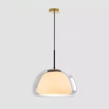 Designer LED Milk Glass Jelly Pendant Light for Dining Room Image - 8