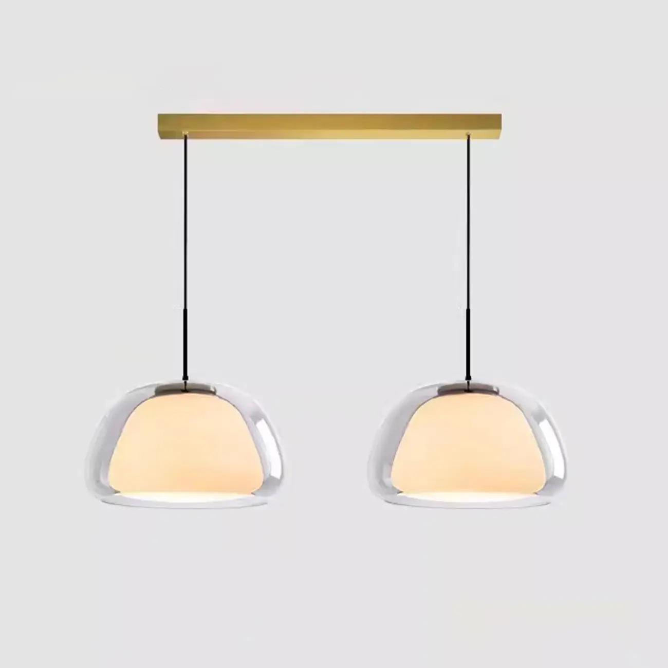 Designer LED Milk Glass Jelly Pendant Light for Dining Room Image - 9 | homeyfad
