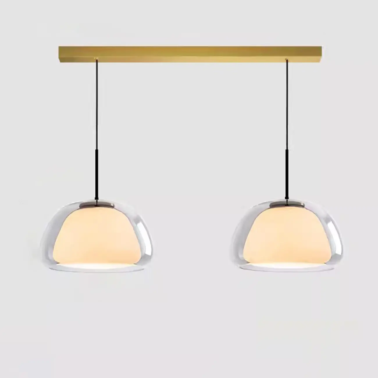 Designer LED Milk Glass Jelly Pendant Light for Dining Room Image - 10 | homeyfad