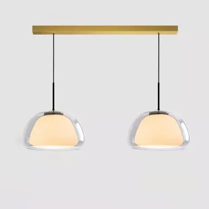 Designer LED Milk Glass Jelly Pendant Light for Dining Room Image - 10