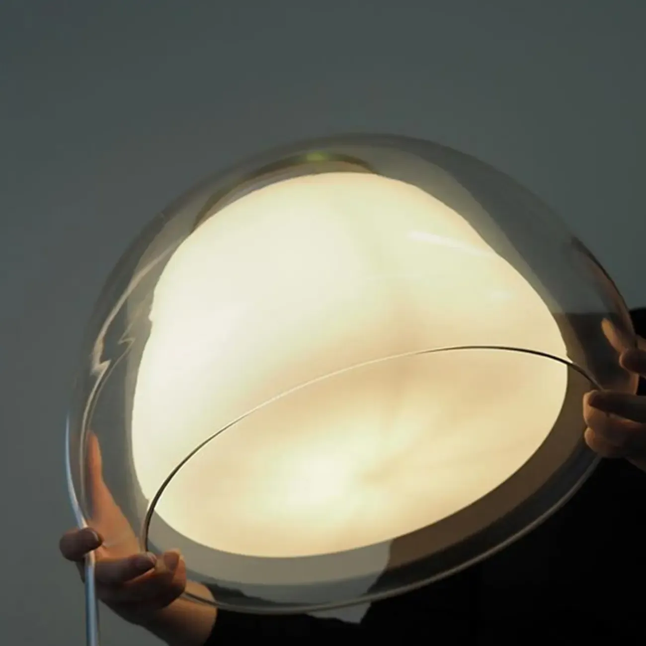 Designer LED Milk Glass Jelly Pendant Light for Dining Room Image - 12