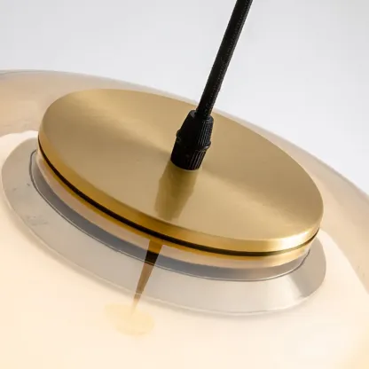 Designer LED Milk Glass Jelly Pendant Light for Dining Room Image - 14