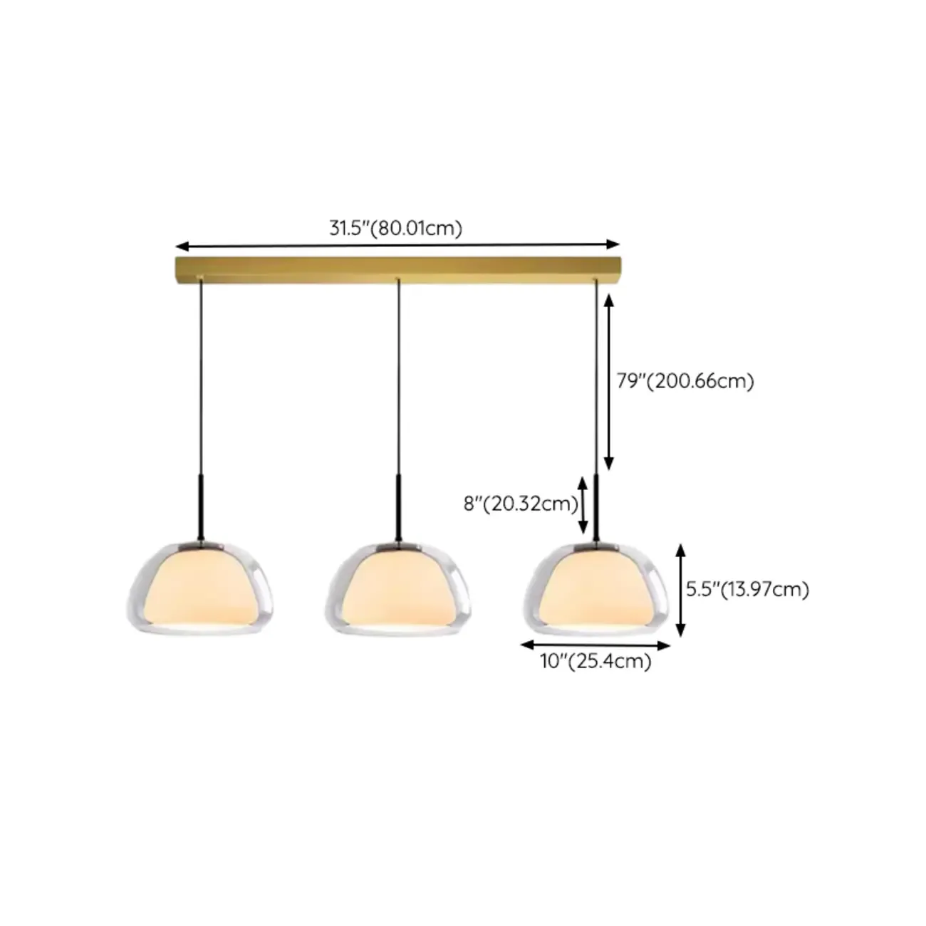 Designer LED Milk Glass Jelly Pendant Light for Dining Room Image - 17