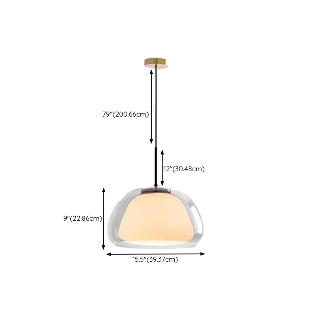 Designer LED Milk Glass Jelly Pendant Light for Dining Room Image - 18 | homeyfad