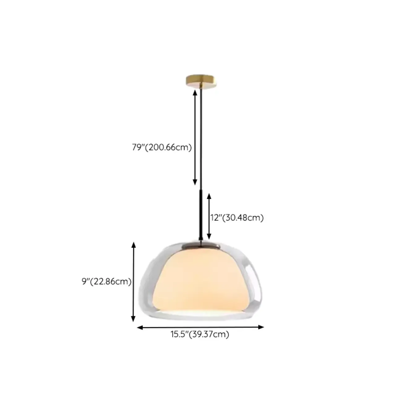 Designer LED Milk Glass Jelly Pendant Light for Dining Room Image - 18
