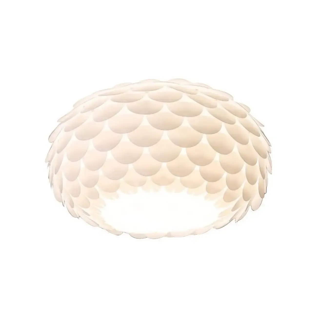 Stylish Ceiling Light with Feather Shade for Home Decor  Image - 5