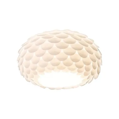 Stylish Ceiling Light with Feather Shade for Home Decor  Image - 5