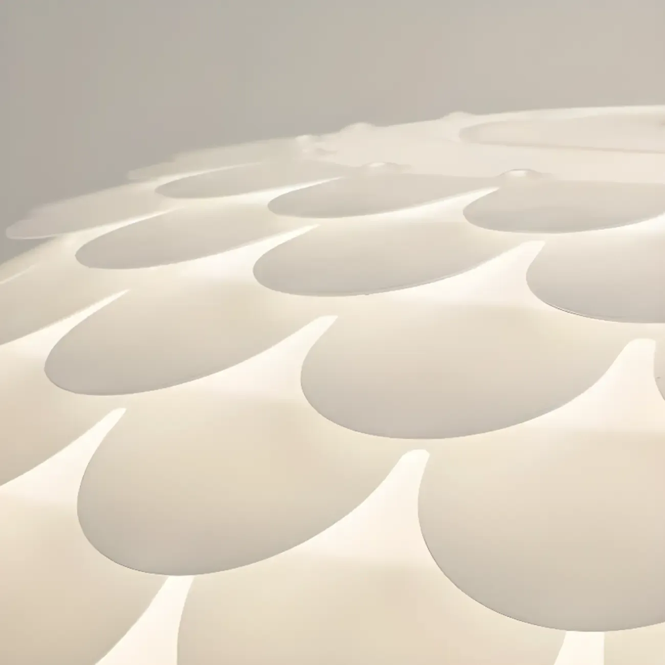 Stylish Ceiling Light with Feather Shade for Home Decor  Image - 12