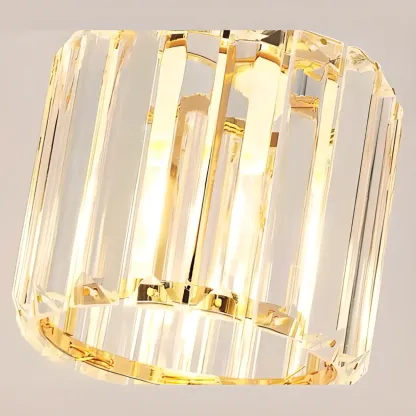 Luxury Cylinder Pendant Lamp with Crystal for Dining Room Image - 19