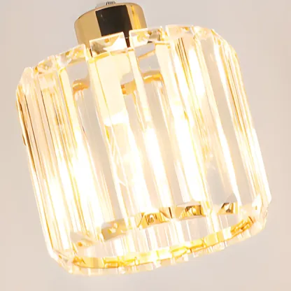 Luxury Cylinder Pendant Lamp with Crystal for Dining Room Image - 20