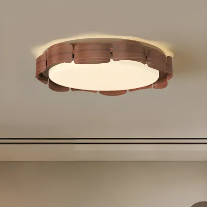 Dimmable Circular Flush Mount Ceiling Light for Living Room Image - 3