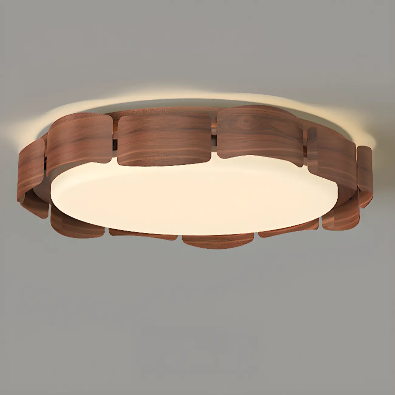 Dimmable Circular Flush Mount Ceiling Light for Living Room Image - 6 | homeyfad