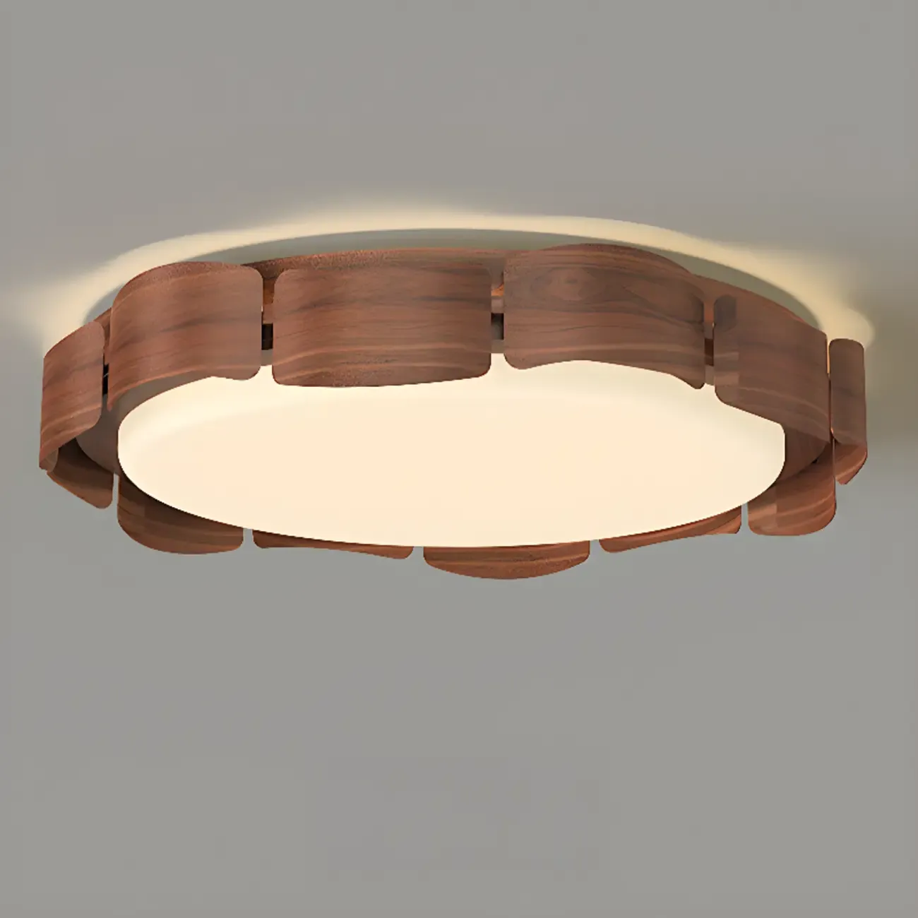 Dimmable Circular Flush Mount Ceiling Light for Living Room Image - 6