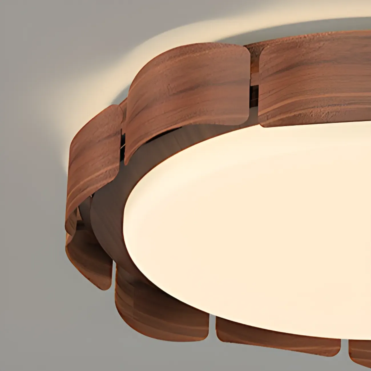 Dimmable Circular Flush Mount Ceiling Light for Living Room Image - 7