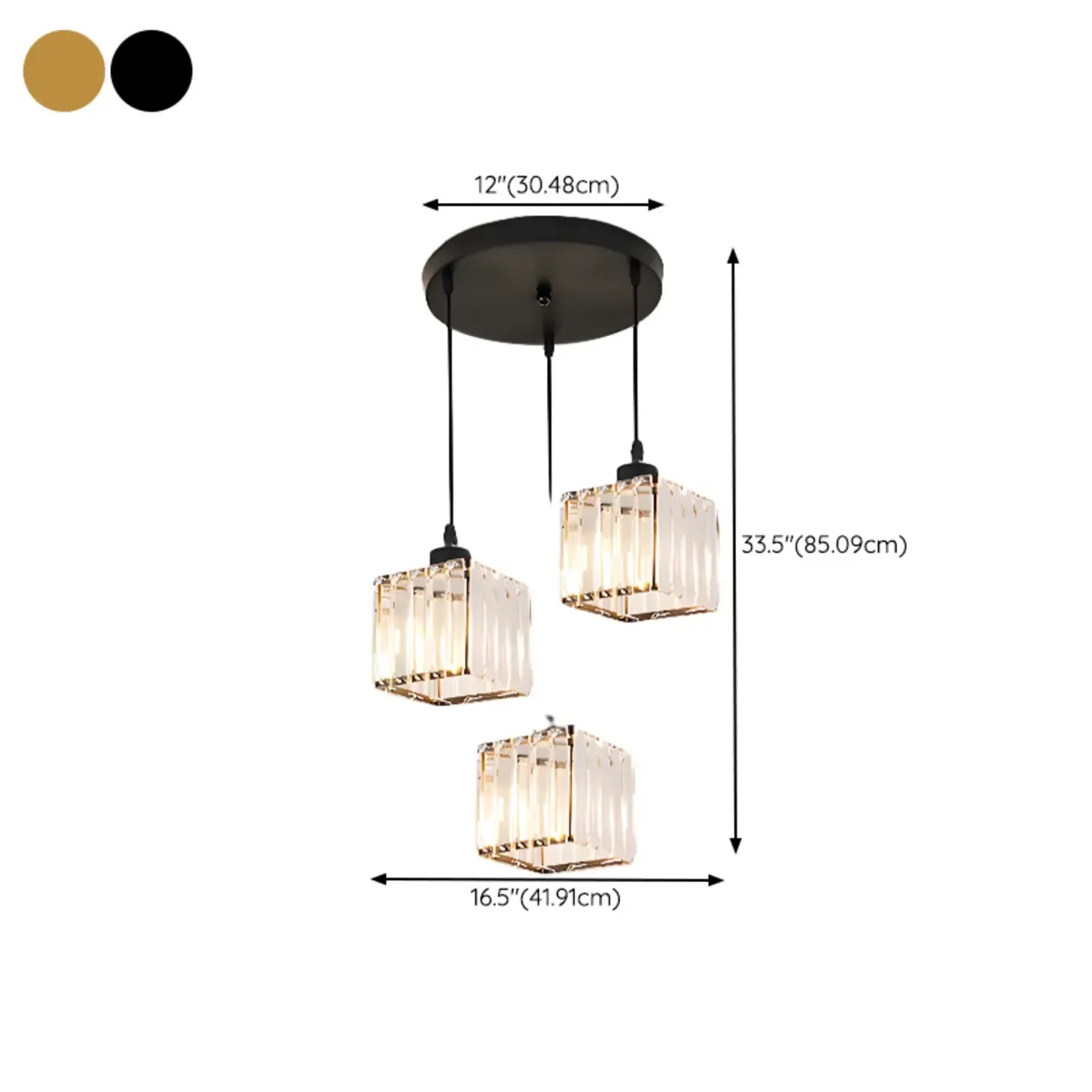 Luxury Cylinder Pendant Lamp with Crystal for Dining Room Image - 29