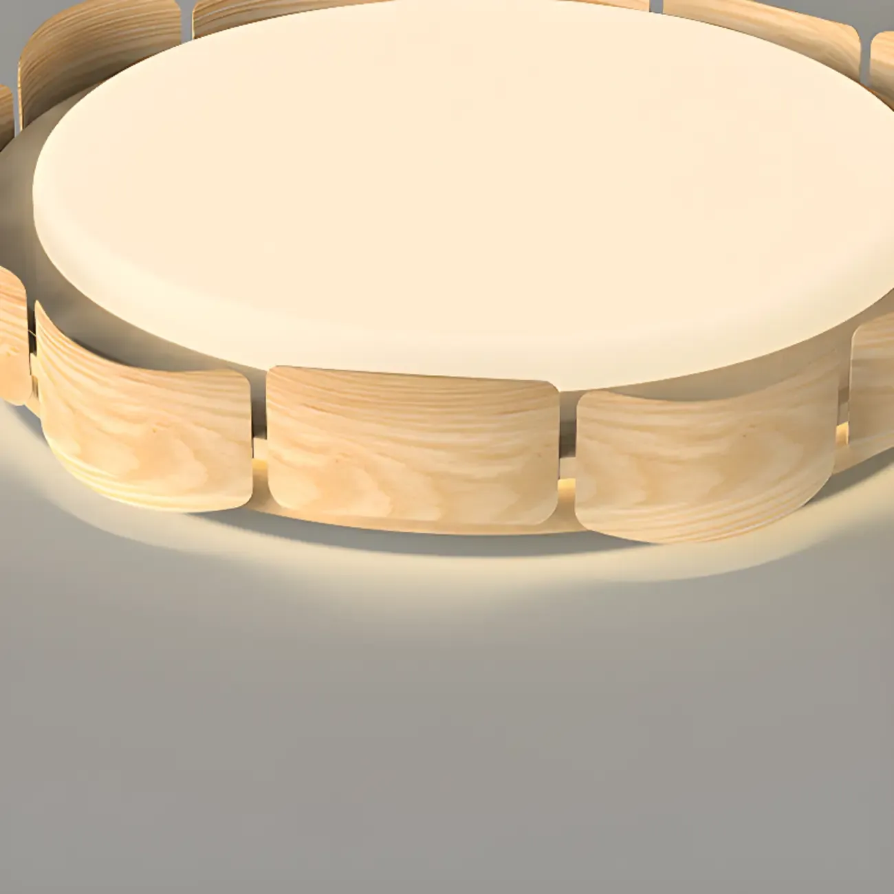Dimmable Circular Flush Mount Ceiling Light for Living Room Image - 9