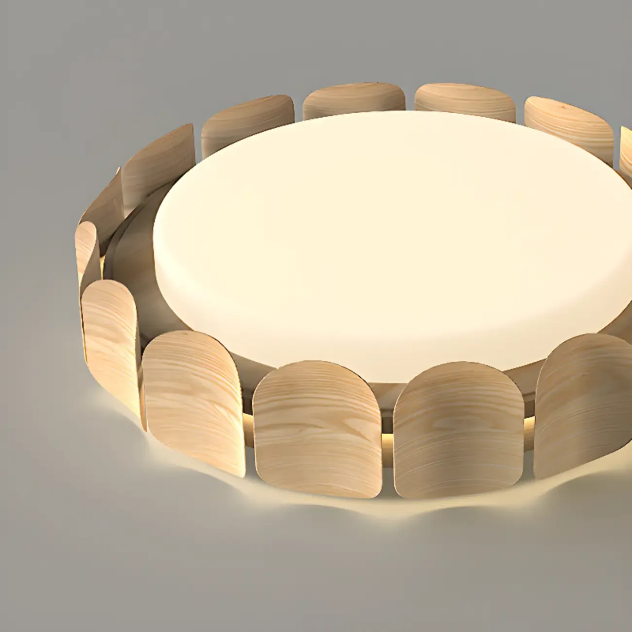 Dimmable Circular Flush Mount Ceiling Light for Living Room Image - 10