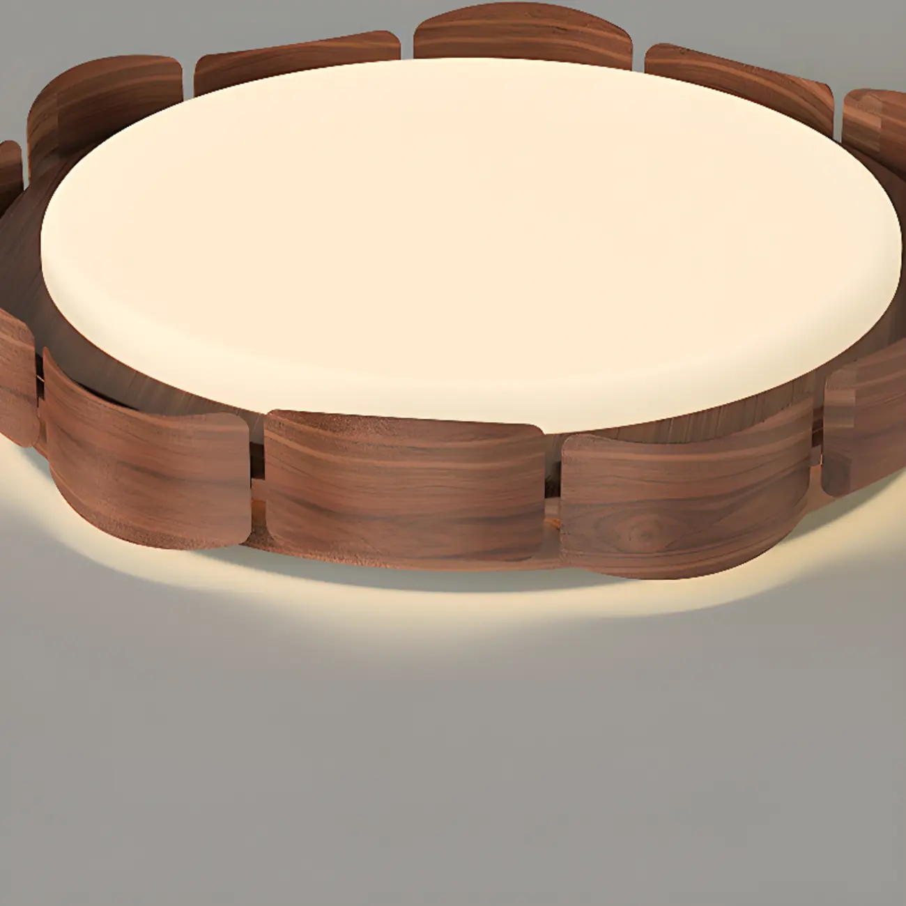 Dimmable Circular Flush Mount Ceiling Light for Living Room Image - 11 | homeyfad