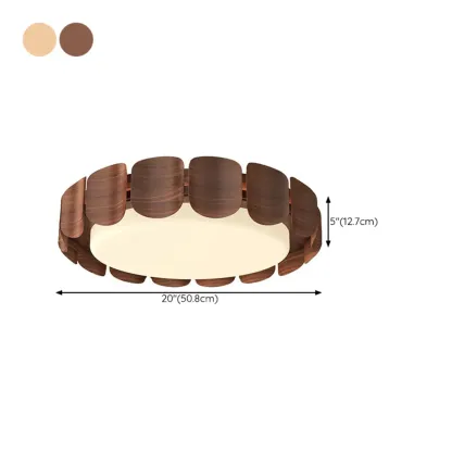 Dimmable Circular Flush Mount Ceiling Light for Living Room #size