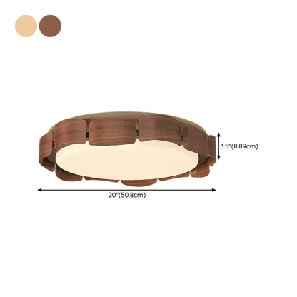 Dimmable Circular Flush Mount Ceiling Light for Living Room Image - 15