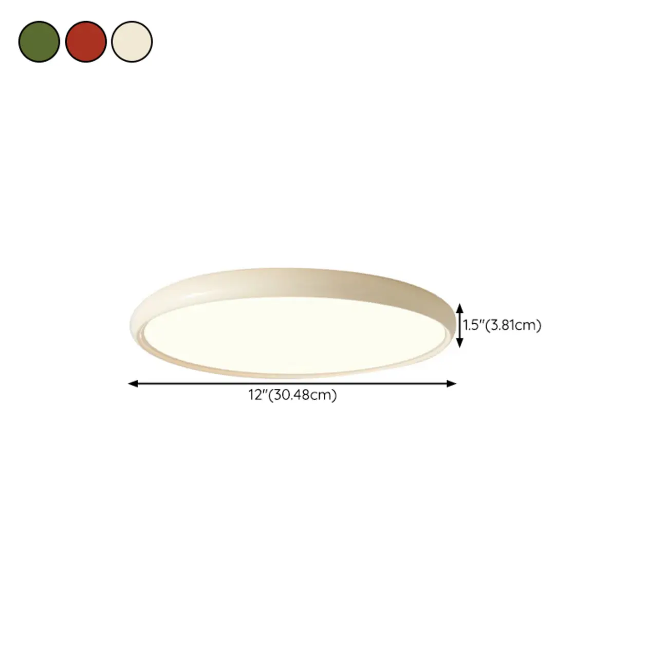Dimmable Acrylic Round LED Ceiling Light for Residential Use #size | homeyfad