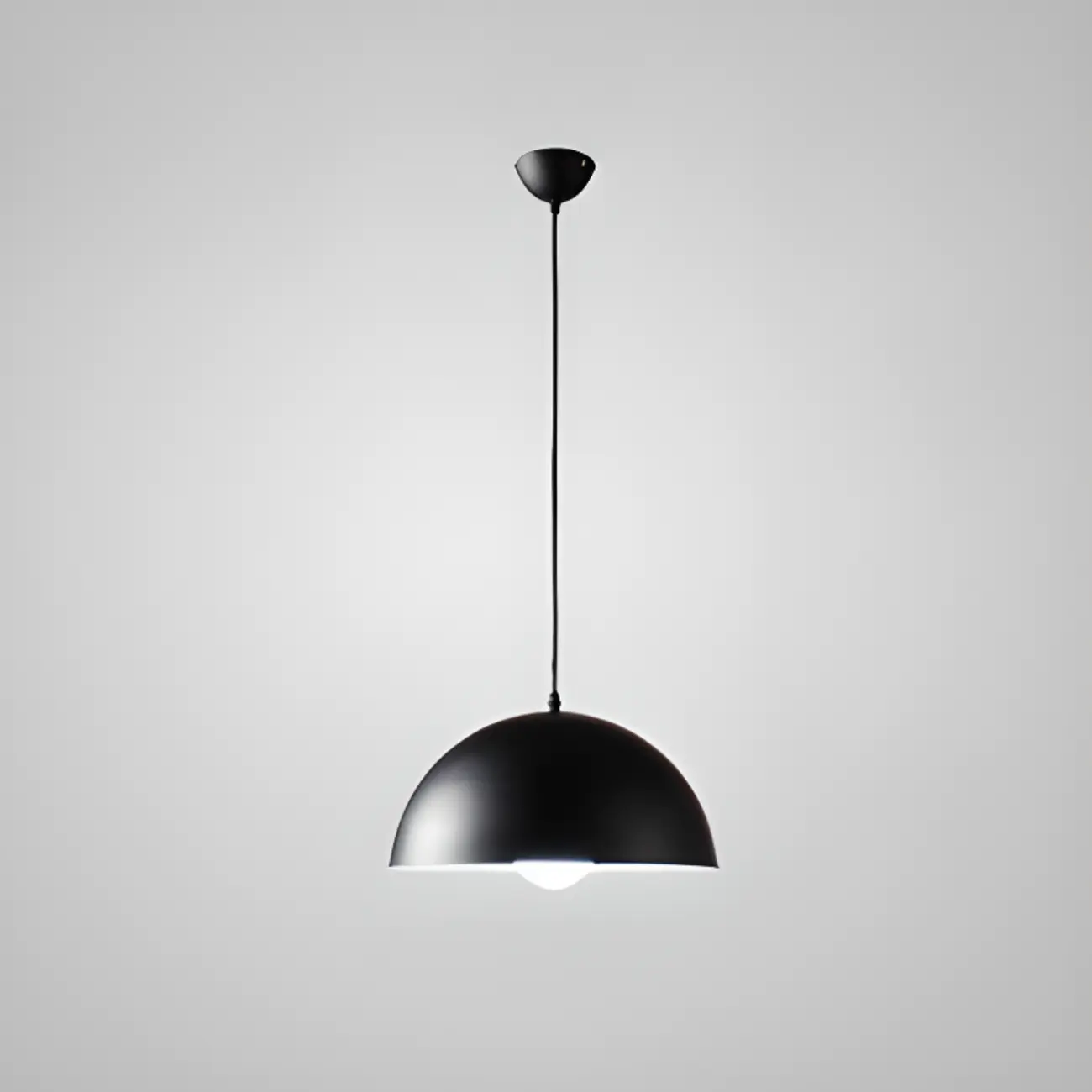 Industrial Black Aluminum Dome Pendant Lamp for Restaurant Image - 8 | homeyfad