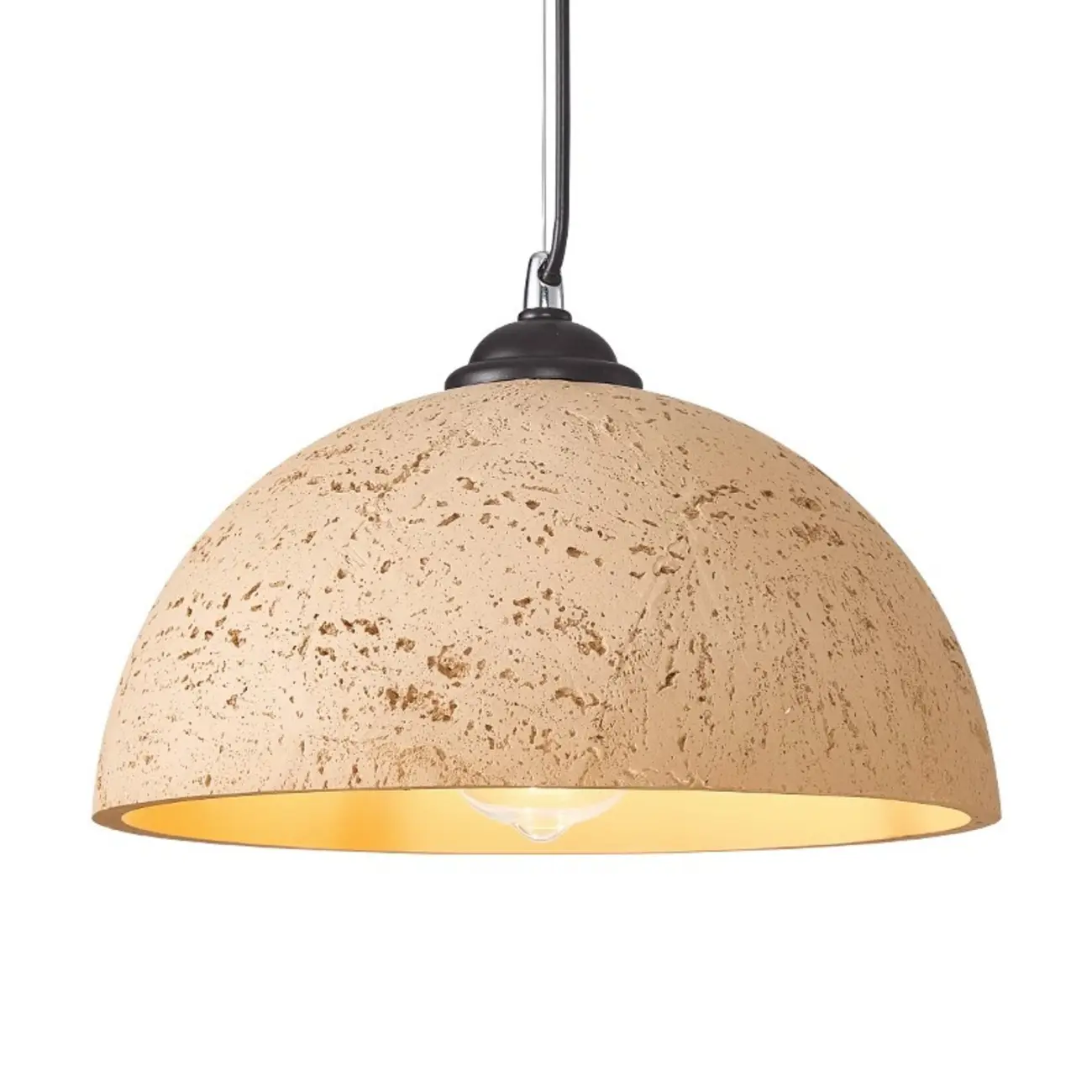 Minimalist Marble Effect Dome Pendant Light for Dining Room Image - 5 | homeyfad