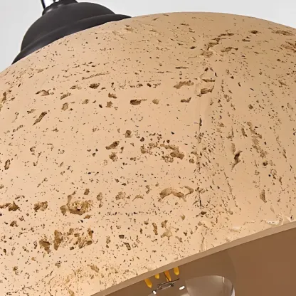 Minimalist Marble Effect Dome Pendant Light for Dining Room Image - 7