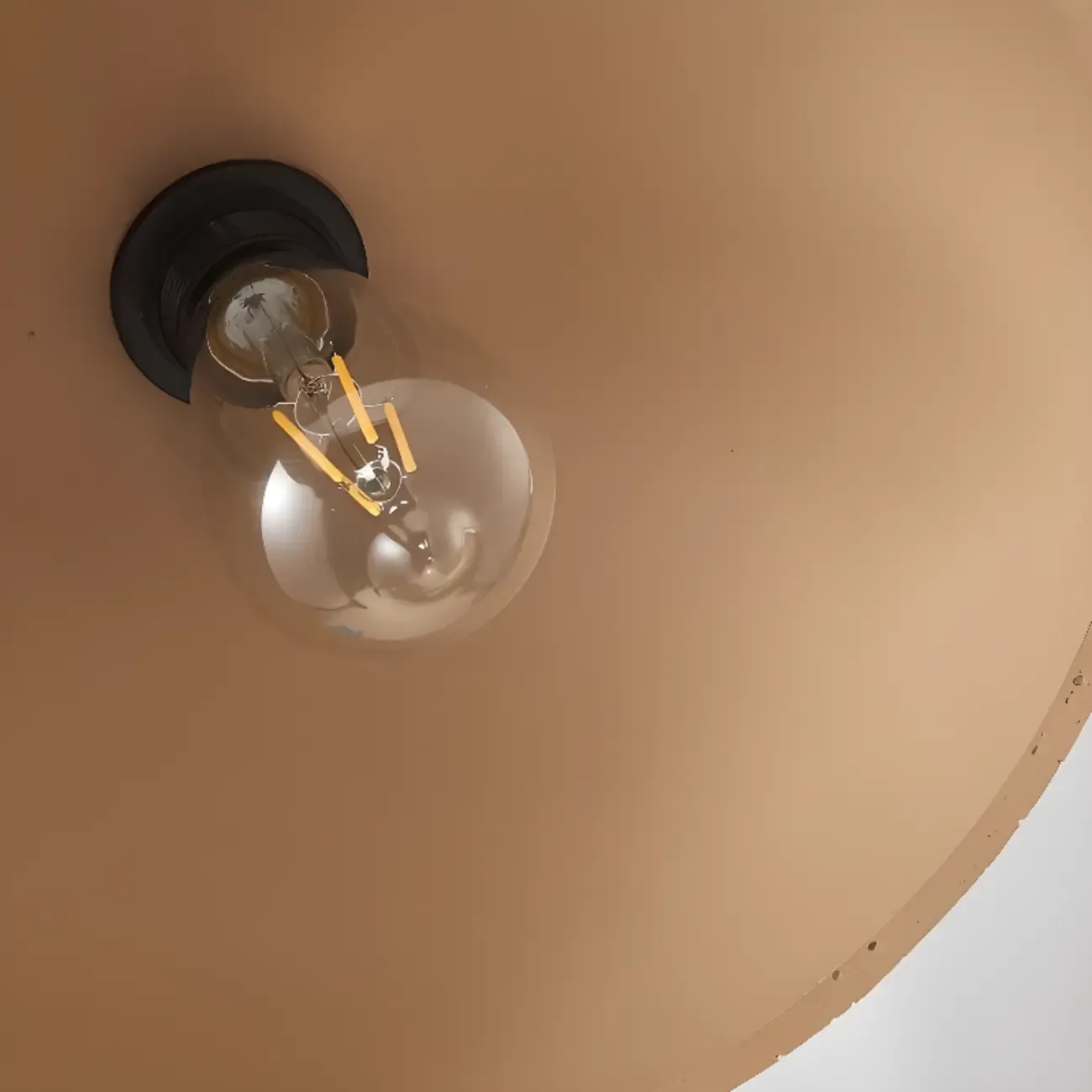 Minimalist Marble Effect Dome Pendant Light for Dining Room Image - 8