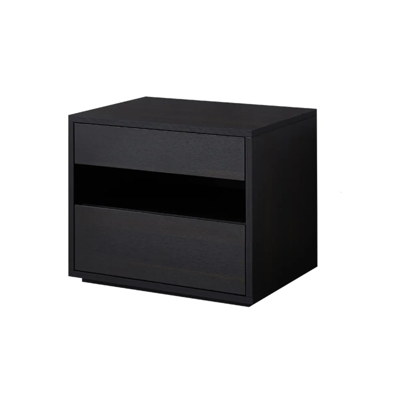 Modern Simple Style Bedside Table with Drawer Black Nightstand Image - 2 | homeyfad