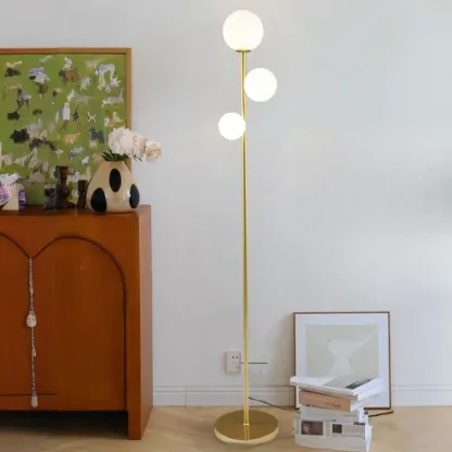 3-Light Modern Floor Lamps with Metal Base for Living Room Image - 6