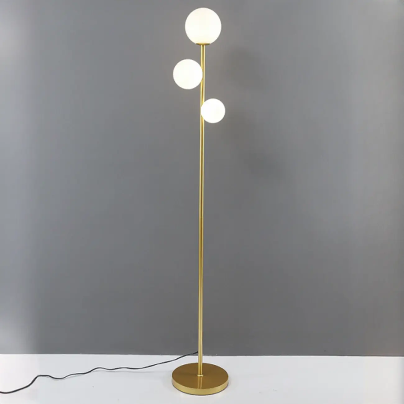 3-Light Modern Floor Lamps with Metal Base for Living Room Image - 7 | homeyfad