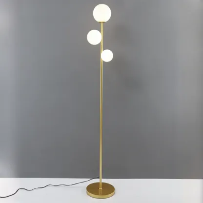 3-Light Modern Floor Lamps with Metal Base for Living Room Image - 7