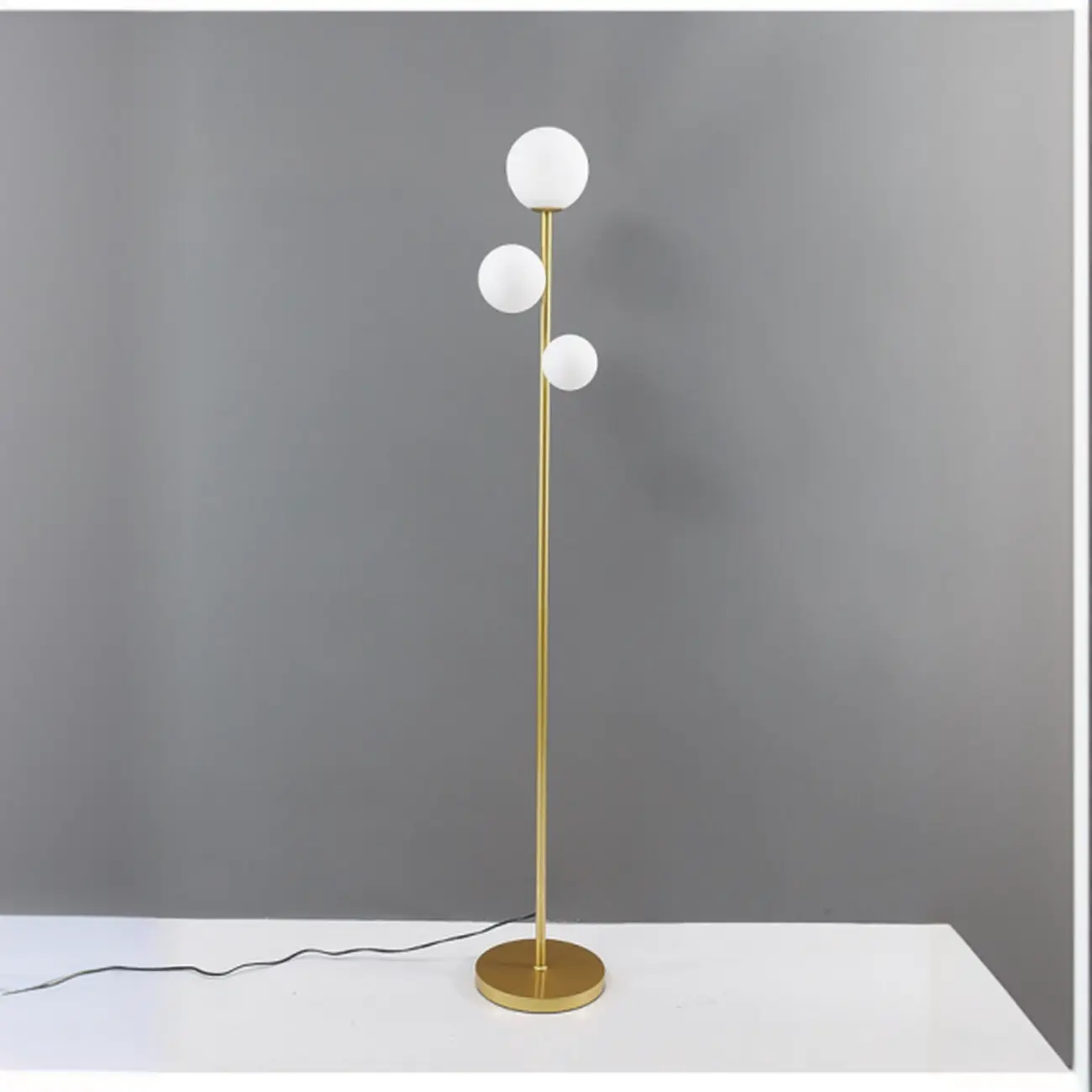 3-Light Modern Floor Lamps with Metal Base for Living Room Image - 8 | homeyfad