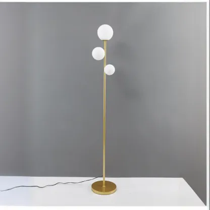 3-Light Modern Floor Lamps with Metal Base for Living Room Image - 8