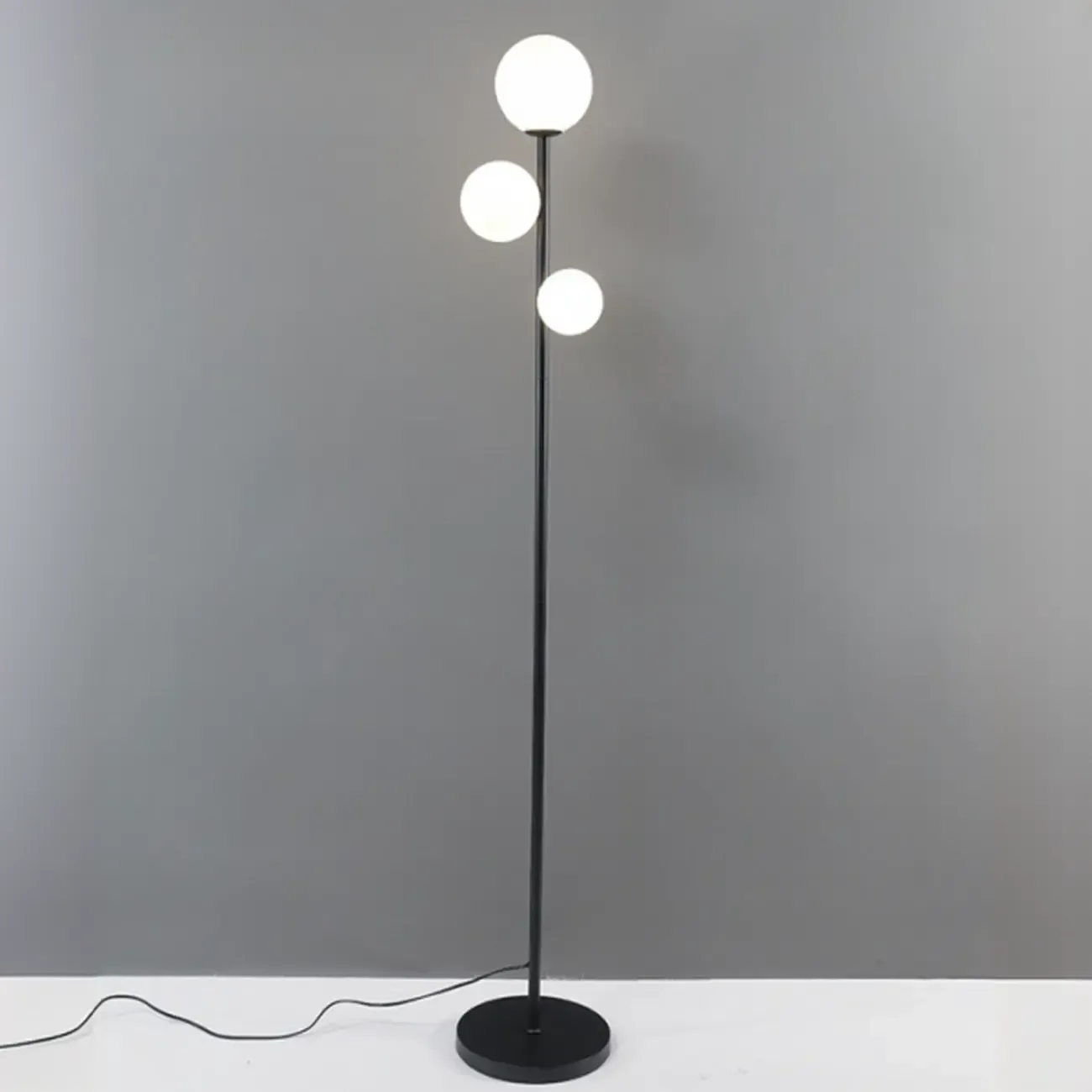3-Light Modern Floor Lamps with Metal Base for Living Room Image - 9