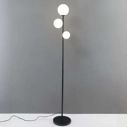 3-Light Modern Floor Lamps with Metal Base for Living Room Image - 9