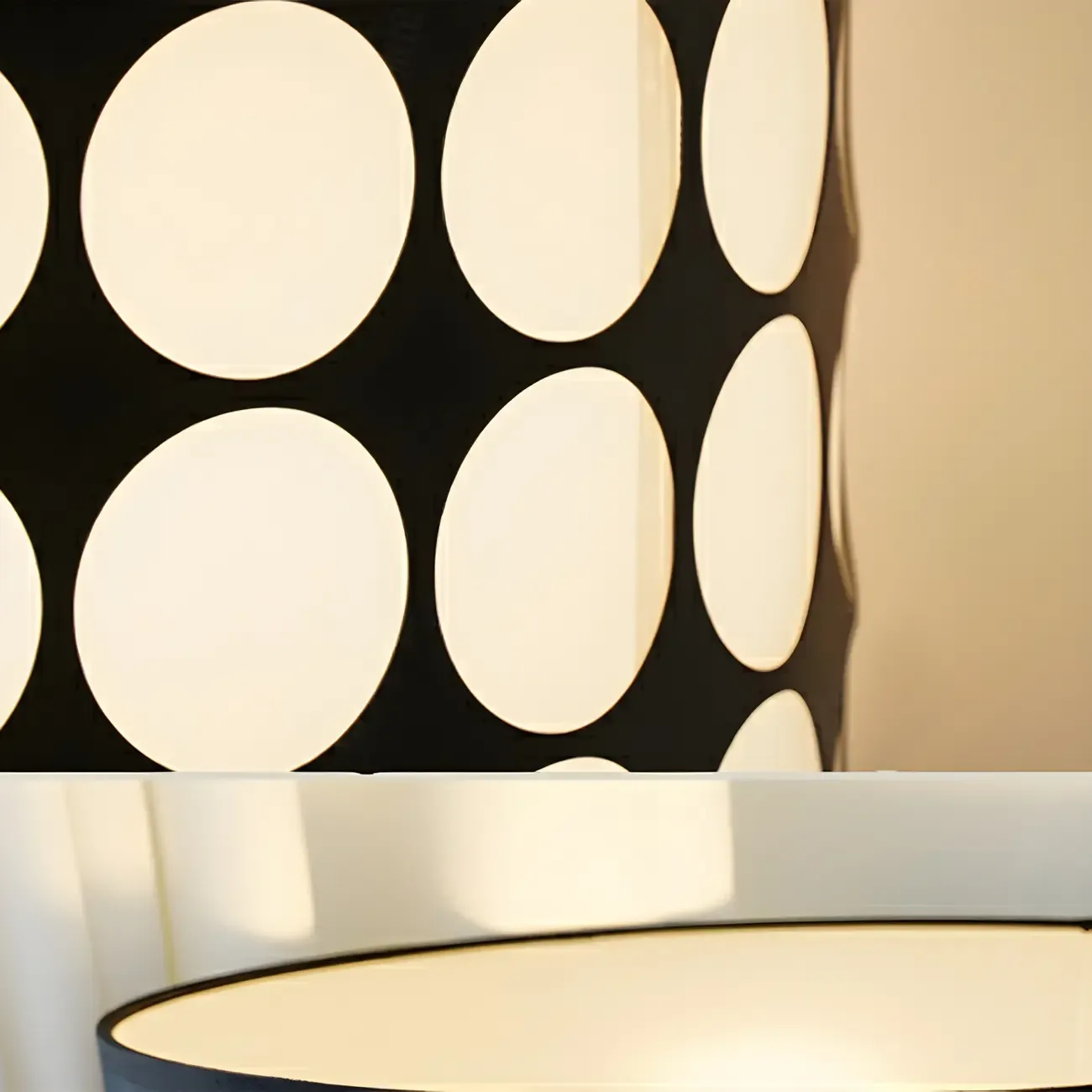 Traditional Black Floor Lamp with Stacked Ball for Bedroom Image - 9