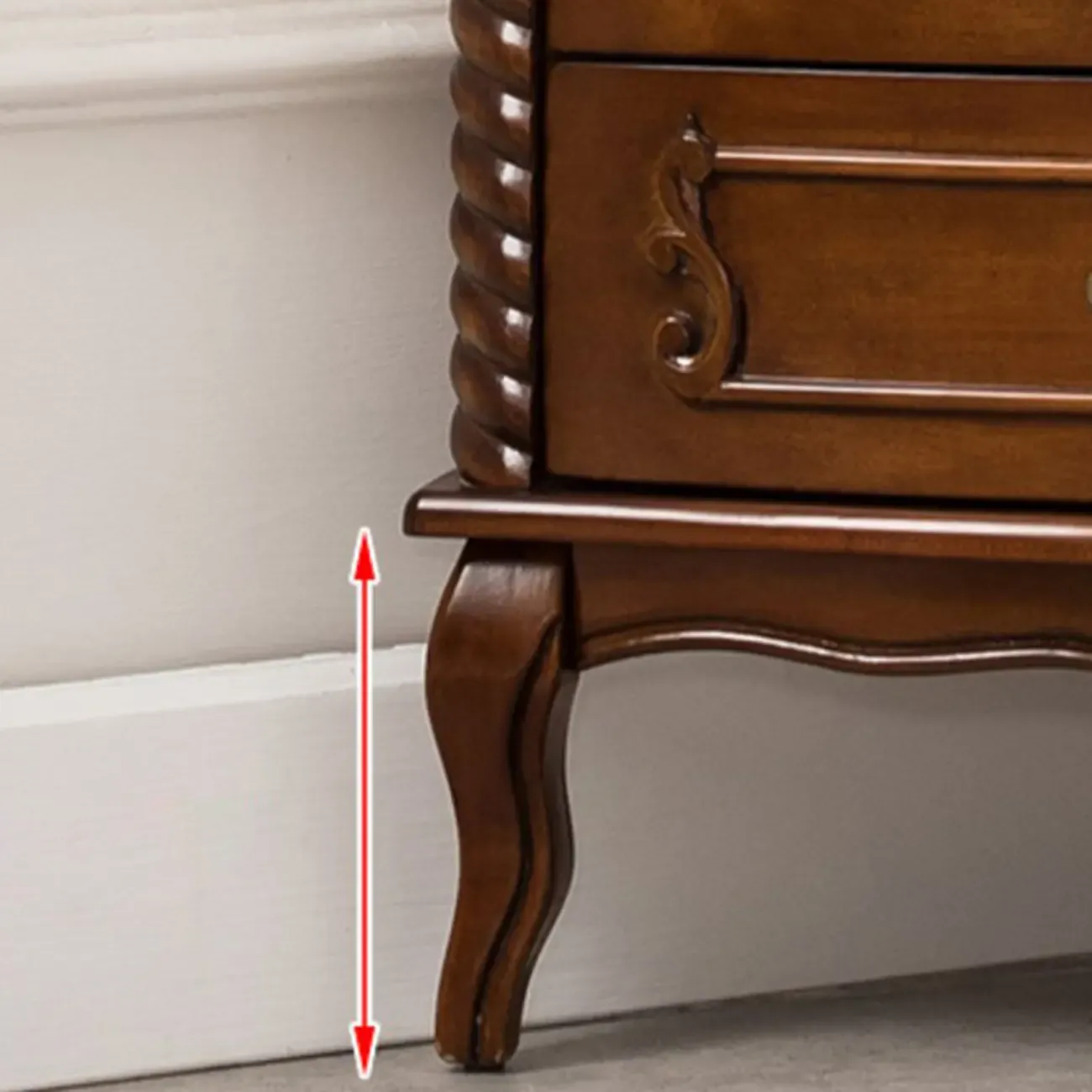 Traditional Wooden Corner Wine Rack with Drawers Open Shelves Image - 7