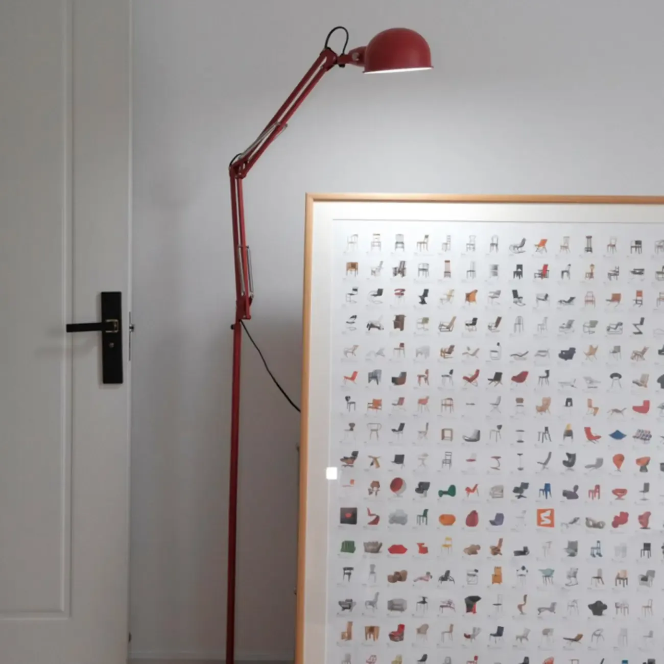 Adjustable Task Floor Lamp with Swing Arm for Living Room Image - 4