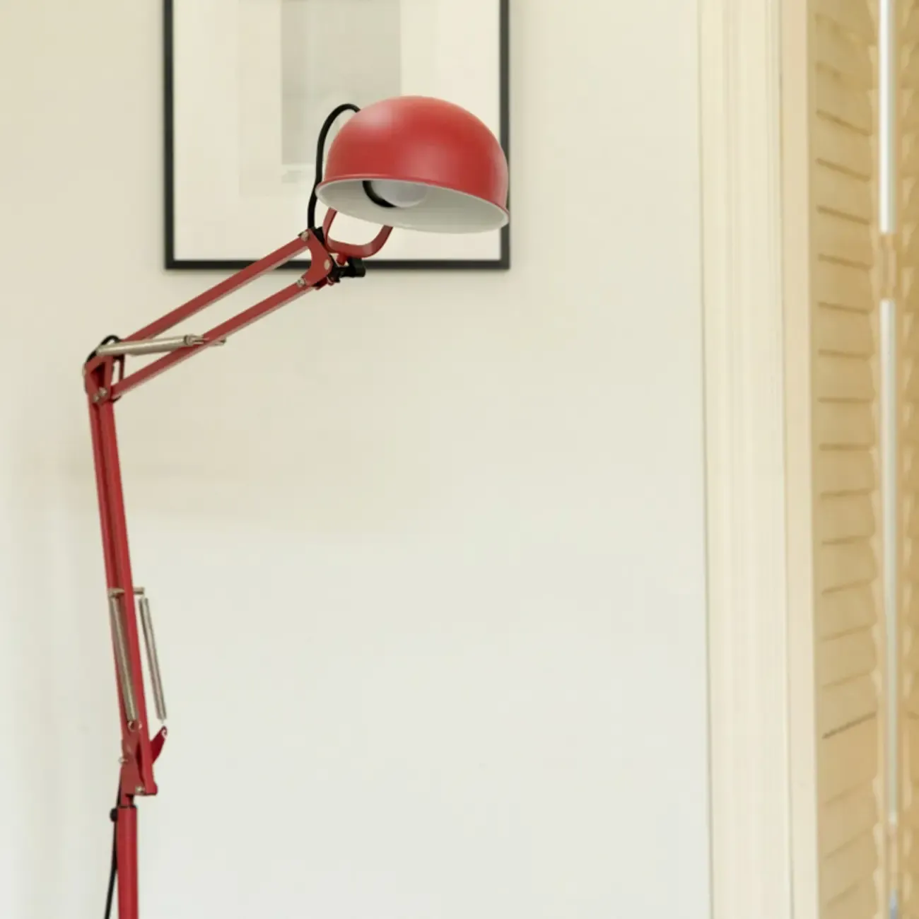 Adjustable Task Floor Lamp with Swing Arm for Living Room Image - 6