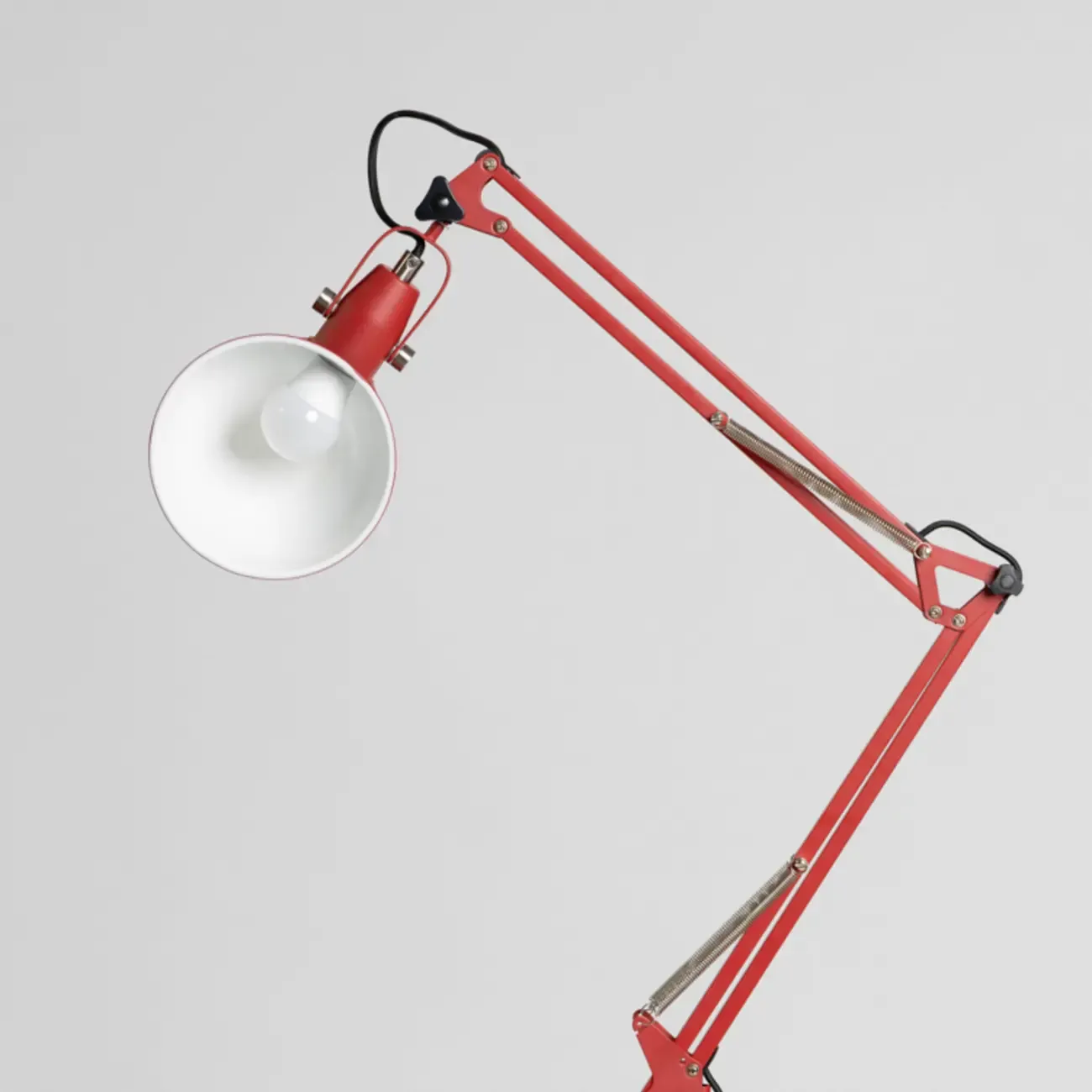 Adjustable Task Floor Lamp with Swing Arm for Living Room Image - 7