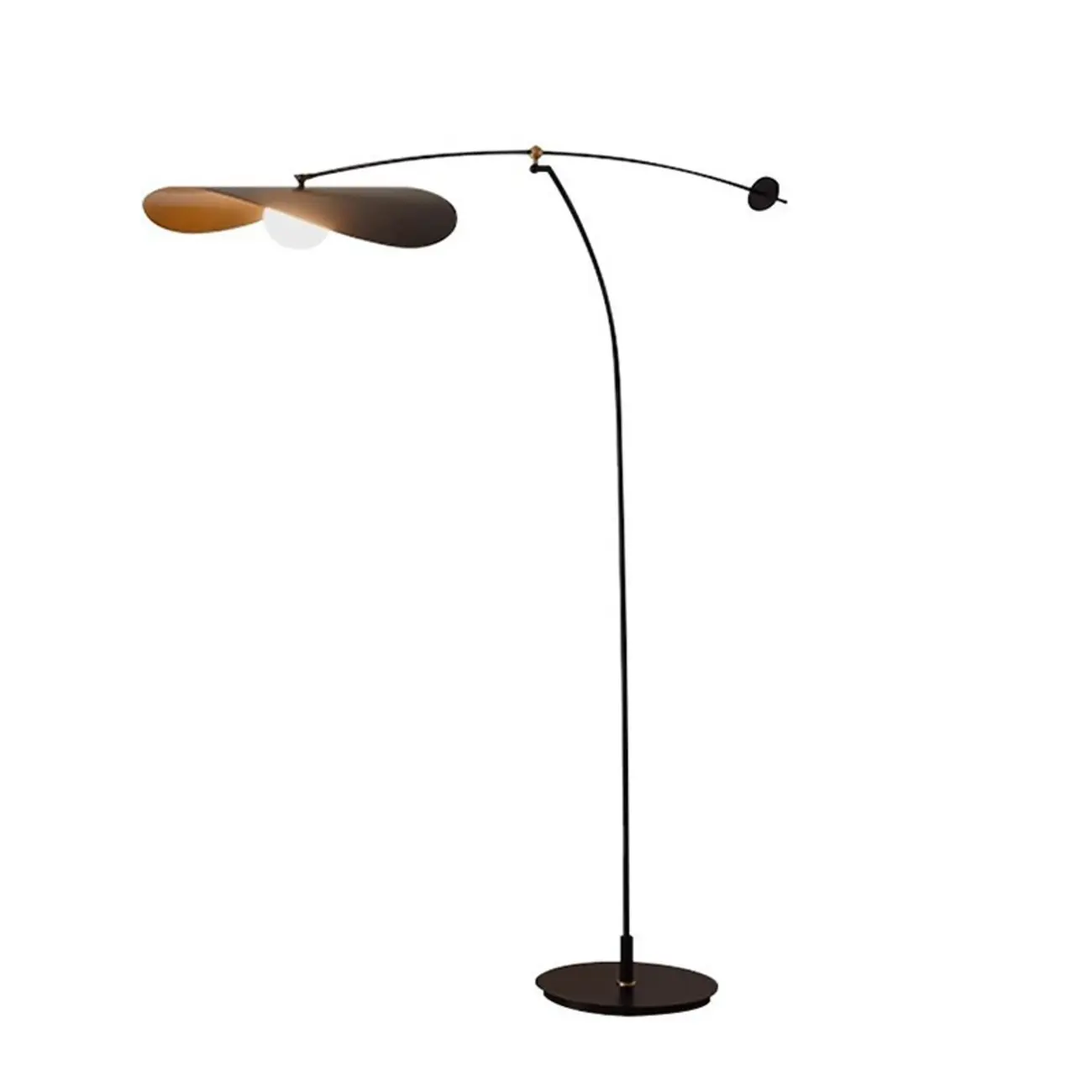 Modern LED Floor Lamp with Balance Arm for Living Room Image - 5 | homeyfad