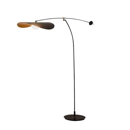 Modern LED Floor Lamp with Balance Arm for Living Room Image - 5