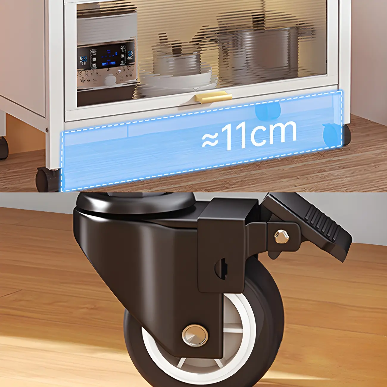 Elegant White Steel Display Cabinet with Shelves Image - 13 | homeyfad